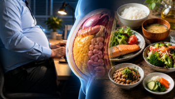 内臓脂肪でお腹だけ出る原因とは？デスクワーク男性に多いタイプと食事の整え方
