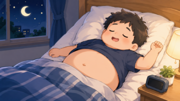 睡眠不足でお腹だけ出るのはなぜ？寝不足と内臓脂肪の関係