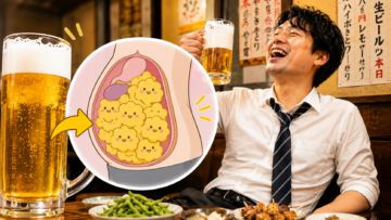 お酒を飲むと腹だけ太るのはなぜ？アルコールが内臓脂肪を増やすしくみ